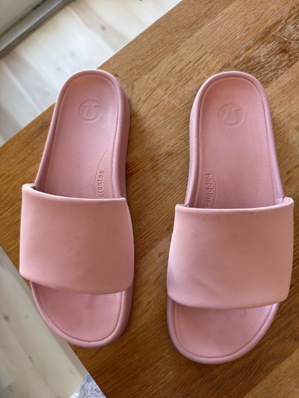 lululemon athletica Pink Slide Sandals